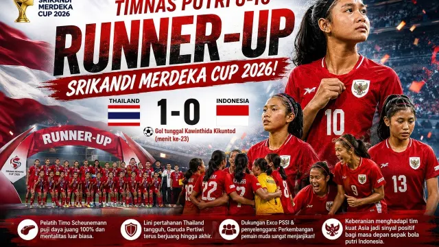 HEBOH! TIMNAS PUTRI U-16 INDONESIA SUKSES RAIH GELAR RUNNER-UP SRIKANDI MERDEKA CUP 2026 — Olahraga