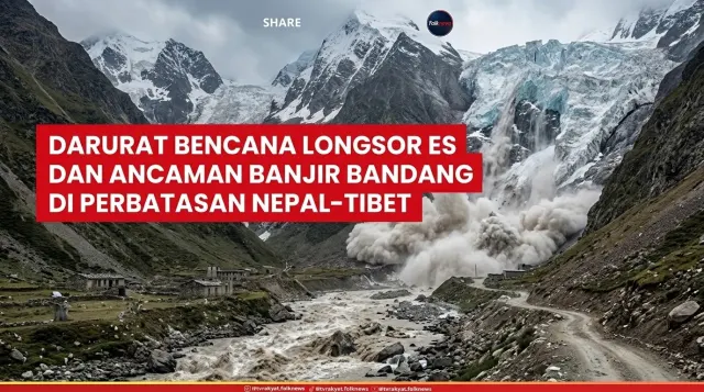 Darurat Bencana Longsor Es dan Ancaman Banjir Bandang di Perbatasan Nepal-Tibet — Internasional